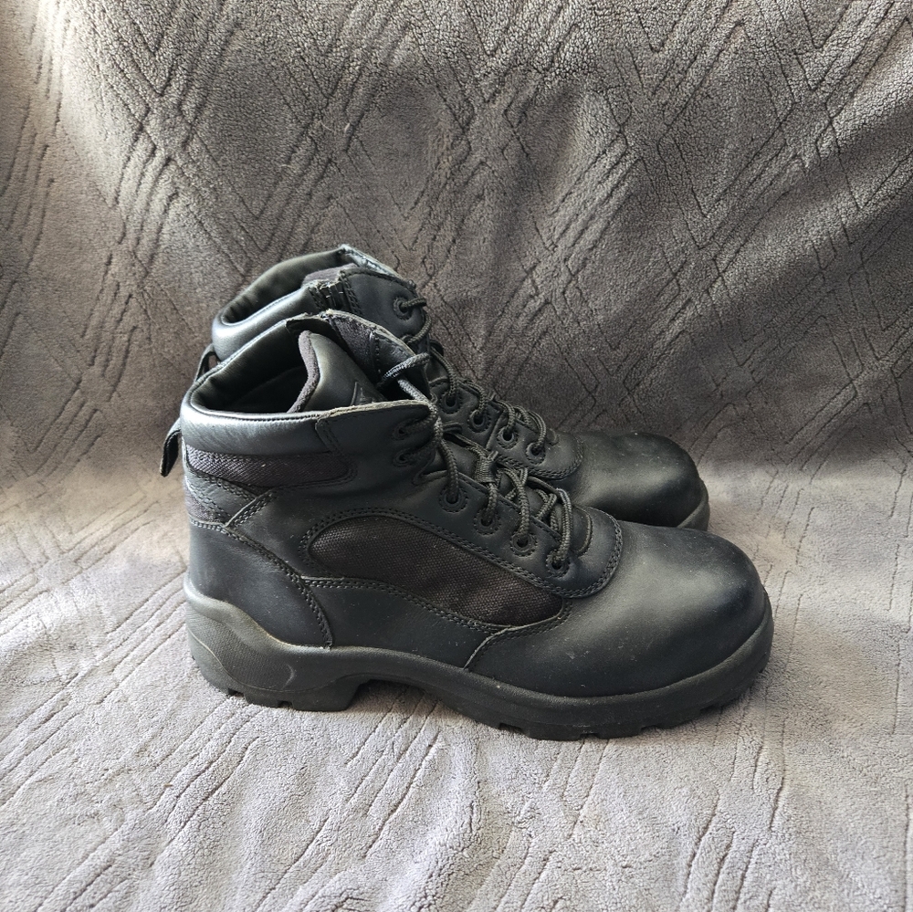 Worx By Red Wing Steel Toe Work Boots Mens Sz 12WW Combat Black Boots.